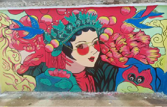 西昌墙体彩绘-网红墙