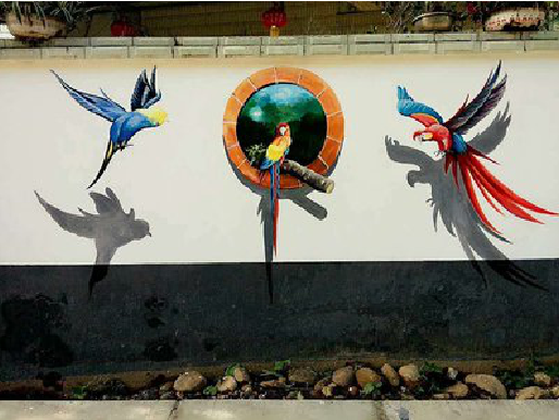 西昌视觉错位-3D墙绘设计