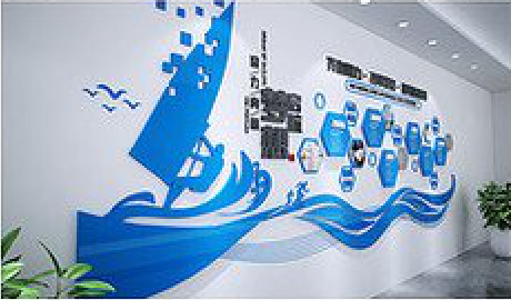 西昌海浪主题文化墙如何设计?