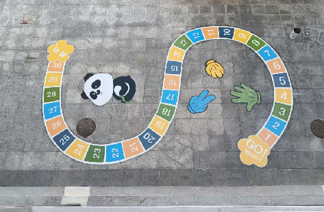 西昌地面游戏彩绘