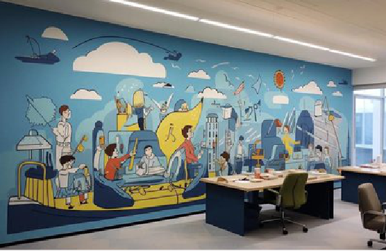 西昌办公室墙绘的特点。