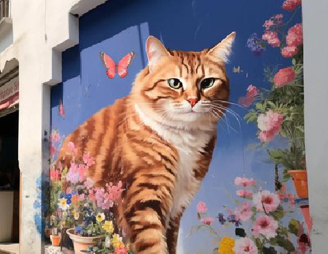 西昌自己绘制有个性的手绘墙