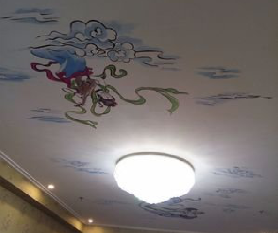 西昌如何快速绘制天花板上的手绘墙？