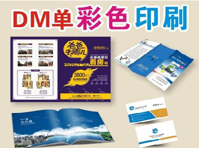西昌单页印刷，色彩搭配简单。